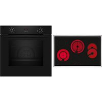 BX38B0 Herdset bestehend aus B1CCC0AK3 + T18SDH9L0 schwarz/edelstahl