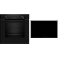 BX38IB0 Herdset mit Induktionskochfeld bestehend aus B1CCC0AK3 + T58SHF1L0 schwarz/edelstahl