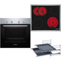 HND211GR62 Herdset bestehend aus HEF010BR1+NKN64RGA2E+HEZ438201 edelstahl + edelstahl