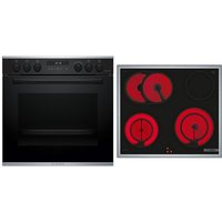 MKH63SP3 Herdset HEG278AB3 + NKH645GA2M schwarz/edelstahl