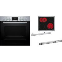 HND411GS63 Herdset bestehend aus HEA513BS3+NKN64RGA2E+HEZ538000 edelstahl + edelstahl