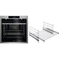 BPF55522VA Einbaubackofen bestehend aus BPE555220M + TR2LFV edelstahl/cleansteel