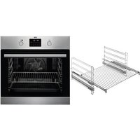 BPF35502V2 Einbaubackofen bestehend aus BPB355060M + TR2LFV edelstahl/cleansteel