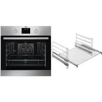BPF33502V2 Einbaubackofen bestehend aus BPS335061M + TR2LFV edelstahl/cleansteel