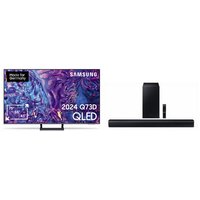 GQ55Q73DAT 138 cm (55") QLED-TV titangrau inkl. 2.1 C-Soundbar HW-C460G mit Subwoofer
