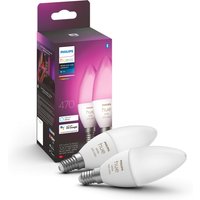Hue W&C. Amb. 5.3W B39 E14 2er Set LED-Kerze