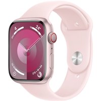 Watch Series 9 (45mm) GPS+4G Smartwatch Aluminium mit Sportarmband S/M rosé/hellrosa