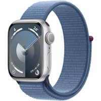 Watch Series 9 (41mm) GPS Smartwatch Aluminium mit Sport Loop silber/winterblau