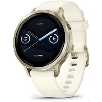 Venu 4 (41mm) Sportuhr mit Silikon-Armband (18mm) beige/lunargold/bone