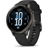 Venu 4 (41mm) Sportuhr mit Silikon-Armband (18mm) schwarz/schiefergrau