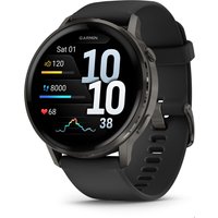 Venu 4 (45mm) Sportuhr mit Silikon-Armband (22mm) schwarz/schiefergrau