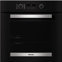 H 2465 B Einbaubackofen obsidianschwarz/edelstahl-look