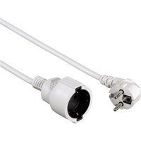 Schuko Verlängerungsk. (3m) Profi Netzkabel weiß