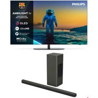 65OLED810/12 164 cm (65") OLED Ambilight TV metall inkl. TAB8200/10 2.1 Soundbar mit Subwoofer