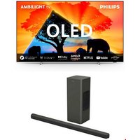 77OLED759/12 194 cm (77") OLED Ambilight TV inkl. TAB8200/10 2.1 Soundbar mit Subwoofer
