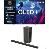 77OLED950/12 194 cm (77") OLED+ Ambilight TV metall inkl. TAB8200/10 2.1 Soundbar mit Subwoofer