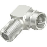 SAT-Adapter F-Stecker>F-Kupplung silber