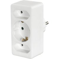 Steckdosenadapter 3-fach 1x Schutzkontakt