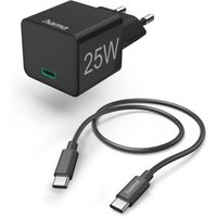 Schnellladegerät (25W) mit USB-Type-C-Ladekabel (1m) schwarz