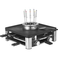 Lumero Gourmet Station Raclette-Fondue-Set cromargan
