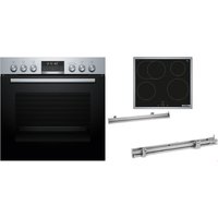 MKHSTEELP Herdset mit Induktionskochfeld bestehend aus HEG578BS4+NIF64RCB5E+HEZ638000 edelstahl + ed