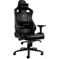 EPIC Echtleder Büro/Gaming Stuhl schwarz