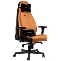 ICON Echtleder Büro/Gaming Stuhl cognac/schwarz