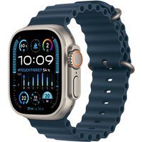 Watch Ultra 2 (49mm) GPS+4G Smartwatch Titan mit Ocean Armband titan/blau