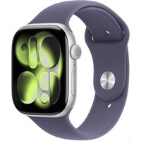 Apple Watch Series 11 (46mm) GPS+5G Smartwatch Alu mit Sportarmband M/L silber/nebelviolett
