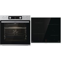 Duo Set SIX Herdset mit Induktionskochfeld bestehend aus BCSI6737E06X + ID64BX edelstahl + edelstahl