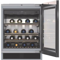 KWT 6312 UGS Unterbau-Weintemperierschrank getönte Glastür/Griffleiste