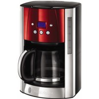 Luna Digitale Glas-Kaffeemaschine solar red