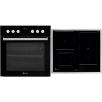 HEKO FH8 PO Herdset mit Induktionskochfeld bestehend aus HIS5 EI8VS3 ES + BU 1760C FT schwarz + edelstahl