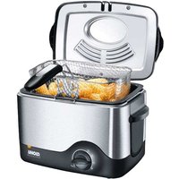 58615 Fritteuse Kompakt edelstahl /schwarz