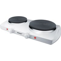 KF 150 Doppelkochplatte weiß/schwarz