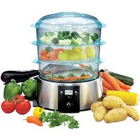 Design Dampfgarer edelstahl/transparent