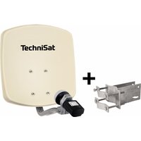 DigiDish 33 Satfinder V/H-LNB Satellitenantenne inkl. An-Rohr-Fintig beige