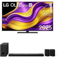 OLED55G59LS 139 cm (55") OLED evo AI TV inkl. DS95TR Soundbar mit Subwoofer und Rücklautsprechern