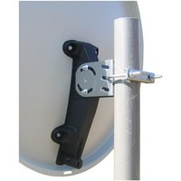 Offset-Spiegel (58cm) Satelliten-Reflektor stahl/hellgrau