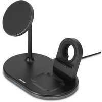 3in1 Kabellose Ladestat. MagCharge für iPhone / AirPods / Watch schwarz