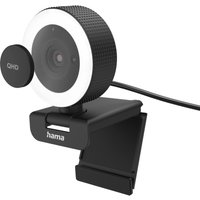 C-800 Pro Webcam mit Ringlicht und Fernbedienung schwarz