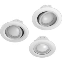 WLAN LED-Einbauspot 5W 3 Stück weiß