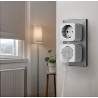 WLAN-Steckdose Set Schaltsteckdose schwarz/weiss
