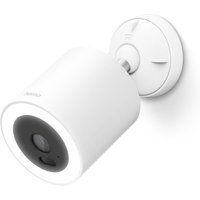 Smarte Überwachungskamera mit Spotlight und Bewegungmelder weiss