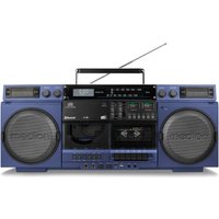 Life P66538 Boombox (MD44538) Radio-Rekorder mit CD + Kassette blau