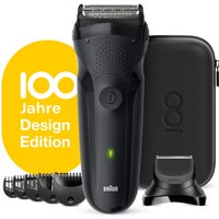 100 Jahre Series 3 (300BT) Trocken-Nass Rasierer schwarz