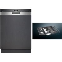 SN55ESS0BD Teilintegrierter Einbau-Geschirrspüler 60 cm bestehend aus SN55ES00BD + SZ36DB04 gebürsteter Stahl
