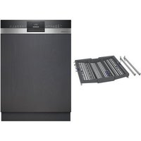 SN53ESS3BD Teilintegrierter Einbau-Geschirrspüler 60 cm bestehend aus SN53ES02BD + SZ36DX04 gebürsteter Stahl