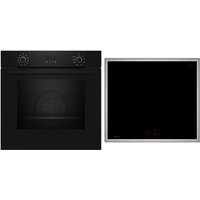 BX46PIB0 Herdset mit Induktionskochfeld bestehend aus B2CCG6AK3 + T46SBE1L0 schwarz/edelstahl