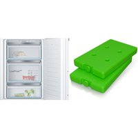 MKG088GE6A Einbau-Gefrierschrank bestehd aus GIV21AFE0 + GSZ10010 Kühl Akkus weiß